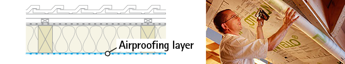 Airproofing layer