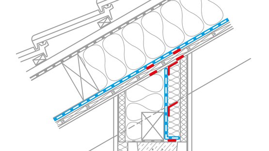 11. Eave joint with continuous visible rafters, alternative