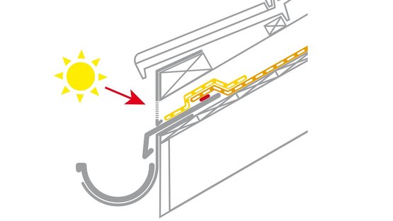 6c. UV protection for the membrane at the eave