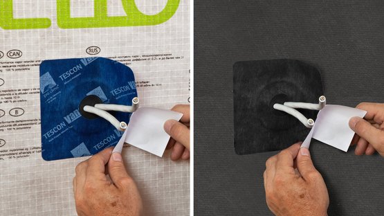 2. Remove the release film